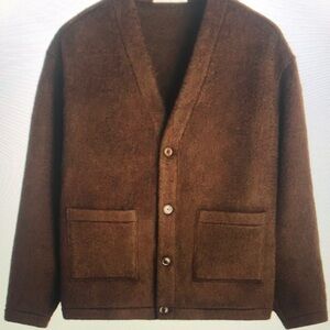Brown Button-Up Cardigan